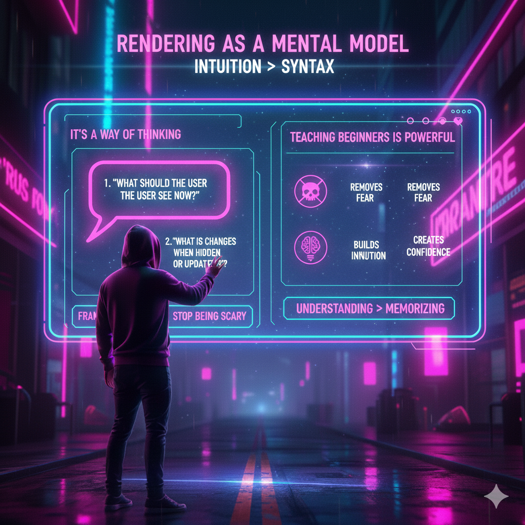 Rendering as a mental model